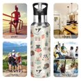 thumbnail image 7 of Yayeee 20oz Insulated Water Bottle Double Wall Stainless Steel with Flip Straw Lid, Cartoon Dog Reading Pattern, 7 of 7
