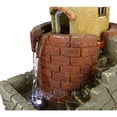 thumbnail image 6 of Outdoor Water Fountain With LED Lights, Windmill House with Stony Wall Tabletop Water Fountain for Decor, European Style Indoor Relaxation Fountain Waterfall for Patios and Gardens, 6 of 6