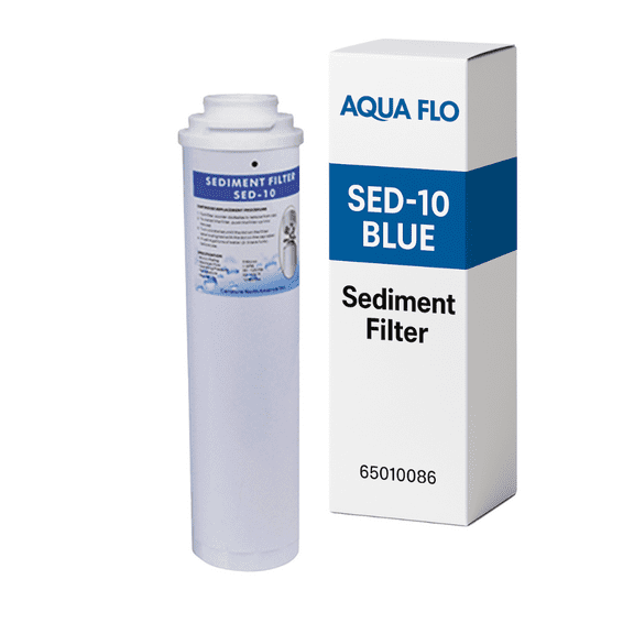 Aqua Flo SED-10 Blue Sediment Filter Quick-Change, 1 gpm Flow, Stage 1 for 475 Q-Series and 475 BP Systems 65010086