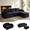 Black, variant on Liaroo 108" Cloud Sectional Couches, Boneless Couch for Living Room, Convertible L-Shape Couch with Ottoman, Chenille Modular Sofa No Assembly Required