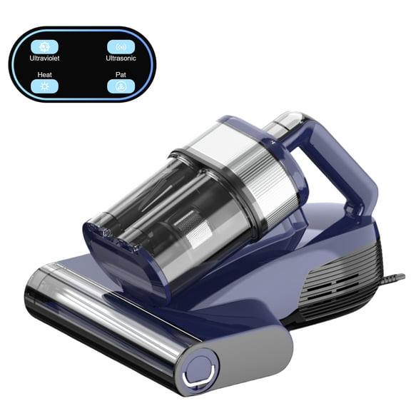 MOOSOO Mattress Vacuum Cleaner, 16Kpa Bed Vacuum With UV Sanitizing, 149°F Heat, HEPA Filter & Ultrasonic, Handheld Vacuums With LED Display for Bed, Couch