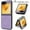 Purple, variant on ELEHOLD Case for Samsung Galaxy Z Flip 6, Shockproof Magnetic Case Hard PC Slim Phone Cover,Mint