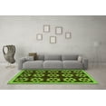 thumbnail image 3 of Ahgly Company Indoor Rectangle Abstract Green Modern Area Rugs, 4' x 6', 3 of 4