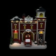 thumbnail image 4 of Christmas Village Animated Fire Station Pre-lit Musical Snow Village Collectible Building Perfect Addition to Your Christmas Indoor Decorations & Holiday Displays (Moving Truck), 4 of 7
