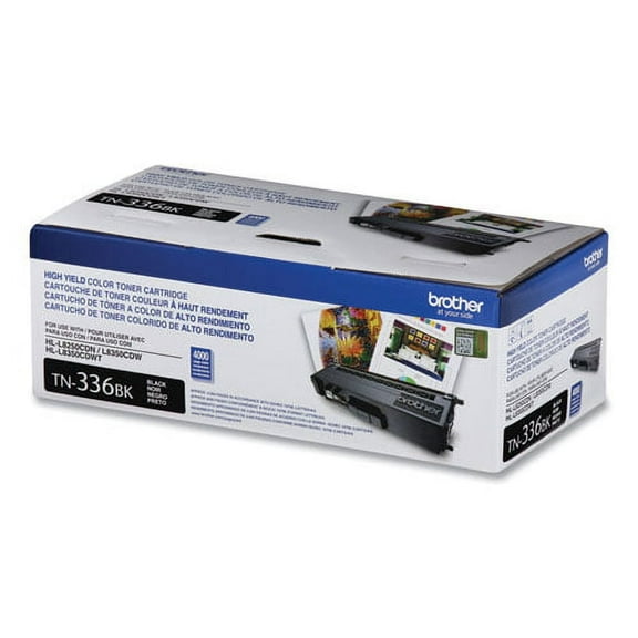 Tn336bk High-Yield Toner, 4,000 Page-Yield, Black | Bundle of 2 Each
