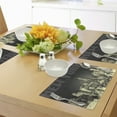 thumbnail image 4 of Ambesonne Retro Place Mats Set of 4, Grunge Empire State NYC, Standard Size, Grey Yellow, 4 of 6