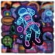 thumbnail image 3 of 100Pcs Cool Neon Light Stickers for Kids Teens Adults, Trendy Graffiti Waterproof Vinyl Neon Stickers Pack for Water Bottle, Guitar Skateboard, Luggag, 3 of 4