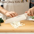 thumbnail image 4 of Astercook Knife Set, 17 Pieces Kitchen Knife Sets with Anti-Rust Coating & Built-in Sharpener, High Carbon German Stainless Steel Knives Block Sets, Dishwasher Safe, Perfect Holiday Gifts for Kitchen, 4 of 10