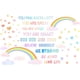 thumbnail image 1 of Pegatinas de pared de PVC con diseño de arcoíris, calcomanías artísticas para pared, frases inspiradoras, papel tapiz de PVC., 1 of 7