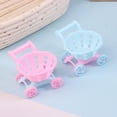 thumbnail image 2 of 1/12 Dollhouse Simulation Mini Supermarket Shopping Cart Baby Trolley Shopping Basket Model Dollhouse Decoration Accessories, 2 of 15