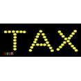 thumbnail image 1 of 19"x9.5" Neon By Deon Tax LED Sign w/Flashing Controller, 1 of 3