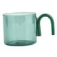 thumbnail image 1 of Taza de café de vidrio transparente, para beber, para té, cereales, flores, té, oficina Verde, 1 of 4