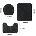 thumbnail image 2 of WSBDENLK Bathroom Toilet Floor Mat 3-Piece Bathroom Carpet, Super Soft Non Slip Bathtub Carpet and Absorbent Bath Mat, Bathroom Carpet, Plush Bath Mat for Bathroom Rug Set, 2 of 8