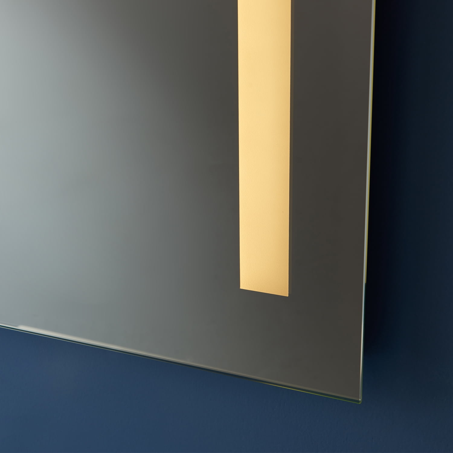 Vinnova 48" Rectangle LED Bathroom Vanity Mirror, Clear