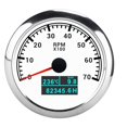 thumbnail image 2 of RPM Tachometer Gauge 3 in 1 Multifunctional Marine Accessory for Automobile Boats 9-32V DC, 2 of 7