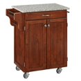 thumbnail image 2 of Homestyles Cuisine Cart Wood Kitchen Cart in Brown, 2 of 13