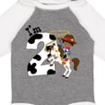 thumbnail image 4 of Inktastic I'm Two-cowboy riding horse birthday Boys Long Sleeve Baby Bodysuit, 4 of 5