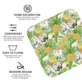thumbnail image 4 of Bingfone Vintage Gnome And Pineapple Leather Drinks Coasters With Set Of 6,Suitable For Home Kitchen,Coffee Cup Coasters Home Gift, 4 of 9
