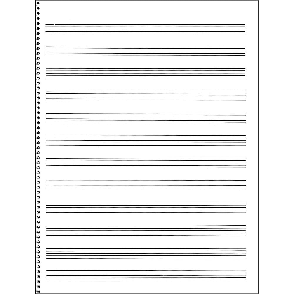 Music Sales Passantino Manuscript Paper 65 12 Stave, 32 Page, Spiral
