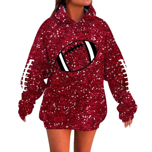 Mode Femme à Capuche Imprimé Manches Longues Chandail à Cordon Confortable Décontracté Mode Urbaine Tops