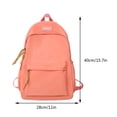 thumbnail image 2 of Nylon Fashion Backpack Casual Candy Color Solid Color Shopper Bag (Green), 2 of 5