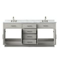 thumbnail image 7 of Abbey 72 in W White Oak Double Vanity, Carrara Marble Top and Faucet Set, 7 of 7