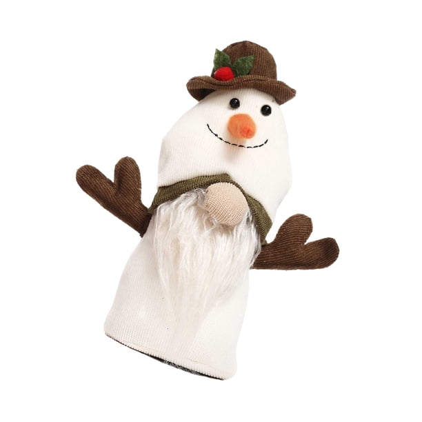 Inteprter Adornos de gnomos de Navidad, adornos de muñecos de muñeco de nieve, tela de algodón, decoración del hogar, ventana de fiesta, árbol Kits de decoración para fiestas muñeco de nieve Inteprter HA041417-01