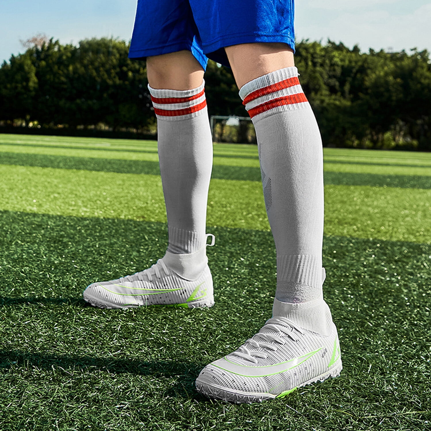 Soccer cleats with best sale socks