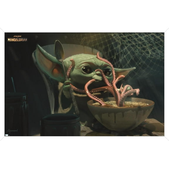 Star Wars: The Mandalorian Season 2 - Tentacles Wall Poster, 22.375" x 34", Framed