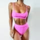 thumbnail image 2 of Conjunto de 2 piezas para mujer Color sólido Cintura alta Bikini Explosión Split Traje de baño OAVQHLG3B Store  lin121212, 2 of 4
