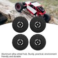 thumbnail image 4 of 4 PCS RC Wheels And Tires Aluminum Alloy Fits For  1/18 TRX4M Remote Control Car, 4 of 8