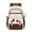 Coffee, variant on 3-Piece Daily Carry Laptop Backpack Set with Insulated Lunch Bag and Pencil Pouch, Large Capacity Computer Bookbag, Lunch Waterproof Backpack for Women Men, Matching Stylish Bag Set