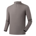 thumbnail image 3 of Ceisia Men's Slim Stand-Collar Half-Zip Sport Long-Sleeve Top Multi-Solid Gift, 3 of 4