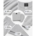 thumbnail image 4 of dELiA*s Girls Thermal Underwear Set Waffle Knit Shirt and Long Johns (2T-16), Charcoal/Hot Pink/Grey, 4 of 7