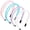 White, Pink, Light Blue, Light Purple, variant on 4 Pieces Rhinestone Hair Band Double Crystal Side Band Imitation Diamond Crystal Hoop Headband Thin Headband for Women Hair Accessory(White, Pink, Light Blue, Light Purple)