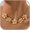5Flowers, variant on Flower Necklace for Women Flower Layered Necklaces Trendy Statement Necklace Floral