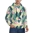 thumbnail image 2 of Salouo Flamingo Pattern Men's Fall Hoodie Sweatshirt,Sport Hoodie with Pockets for Men Pullover Casual Hooded Sweatshirt-3X-Large, 2 of 7