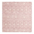 thumbnail image 5 of Unique Loom Moroccan Trellis Shag Collection Area Rug - Meknes (7' 10" Square Light Pink/Ivory), 5 of 6