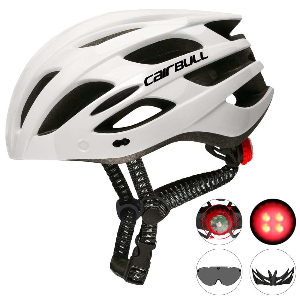 Ultralight Cycling Helmet With Removable Visor Goggles Bike 
