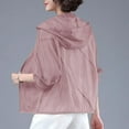 thumbnail image 2 of Women's Sun-Protective Cardigan Jacket Lightweight Breathable UPF Cover-Up Thin Layer Hooded Outdoor Beachwear Summer Essential, 2 of 3