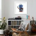 thumbnail image 4 of Art.com Waving Vintage Toy Robot Art Print by badboo, White Frame Wall Art, 38" x 38", 4 of 5