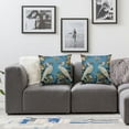 thumbnail image 3 of COMIO Spring Chinoiserie Pillow Covers, Blue and White Chinoiserie Birds Flowers Throw Pillow Covers for Couch Bed Sofa Cushion Farmhouse Room Decor,2 pcs White, 3 of 6