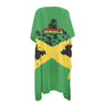 thumbnail image 2 of HELLHERO Kimono Long Kimono Swimsuit Cover Up for Beach Polyester Lightweight Swimsuit Coverup for Women Jamaican Palm Print, 2 of 3