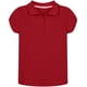 thumbnail image 1 of Polo Nautica para niñas, uniforme escolar, manga corta, color rojo 8-10, 1 of 1