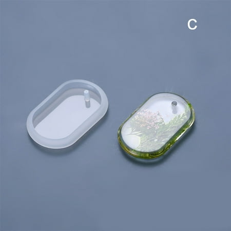 

DIY Pendant Soft Stencil Regular Shape Silicone Casting Die with Hanging Hole