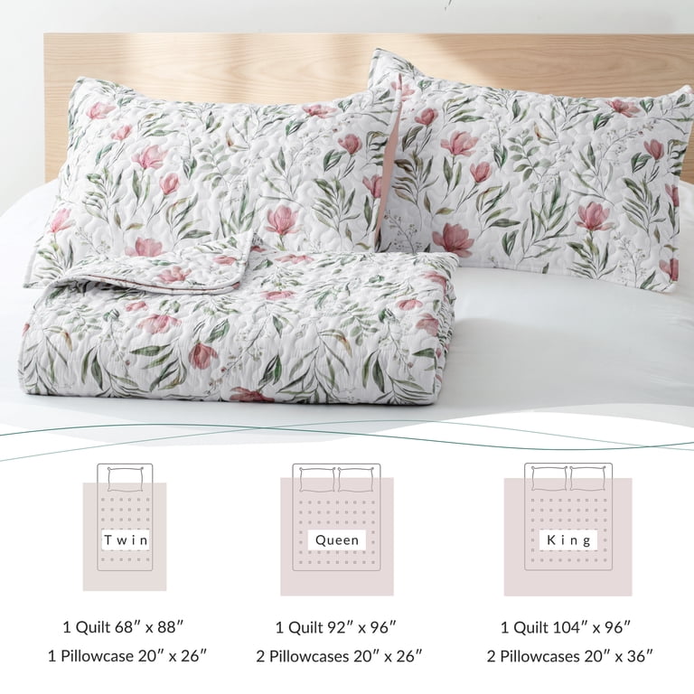 Exclusivo Mezcla Floral Botanical Queen Quilt Set photo 5