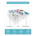 thumbnail image 4 of Quilt King Size Bedding Set, Spring Leaves Reversible Summer Quilt 3 Pieces, Watercolor Leaf Botanical Nature Light Blue Lightweight Bedspreads Coverlets with 2 Pillow Shams for All Seasons, 4 of 5