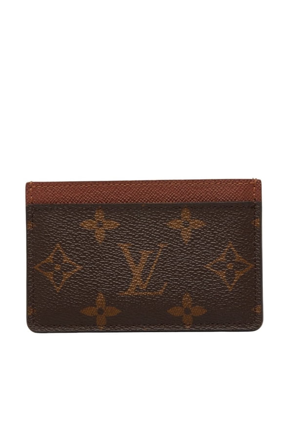 Pre-Owned Louis Vuitton Monogram Porte Cartes Simple Business Card Holder/Card Case M61733...