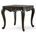 thumbnail image 3 of Furniture of America Armena Traditional Solid Wood End Table, Black, 3 of 10