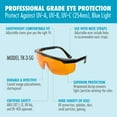 Tool Klean Professional UV Light Safety Glasses Eye Protective Lab Eyewear, ANSI Z87.1